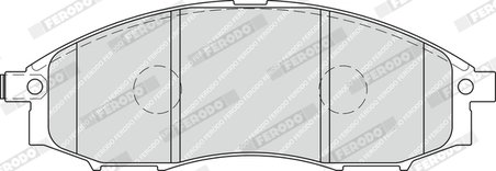 SET PLACUTE FRANA FERODO FDB1745 - Compatibil cu NISSAN