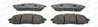 SET PLACUTE FRANA FERODO FDB1745 - Compatibil cu NISSAN