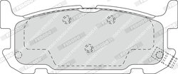 Set placute frana Ferodo FDB1755