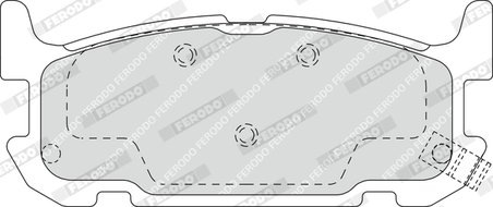 SET PLACUTE FRANA FERODO FDB1755 - Compatibil cu MAZDA