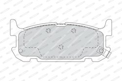SET PLACUTE FRANA FERODO FDB1755 - Compatibil cu MAZDA