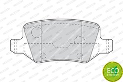 SET PLACUTE FRANA FERODO FDB1782 - Compatibil cu MERCEDES-BENZ