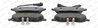 SET PLACUTE FRANA FERODO FDB1787 - Compatibil cu FIAT, PEUGEOT