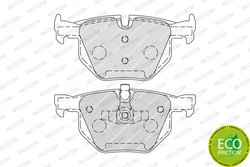 Set placute frana Ferodo FDB1808