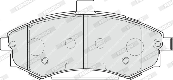 SET PLACUTE FRANA FERODO FDB1840 - Compatibil cu HYUNDAI, KIA