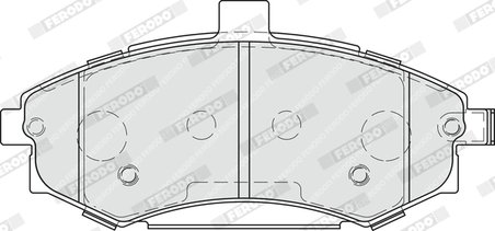 SET PLACUTE FRANA FERODO FDB1840 - Compatibil cu HYUNDAI, KIA