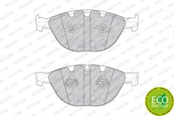 SET PLACUTE FRANA FERODO FDB1883 - Compatibil cu BMW, JAGUAR, ROLLS-ROYCE