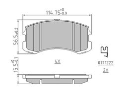 SET PLACUTE FRANA FERODO FDB1886 - Compatibil cu MITSUBISHI