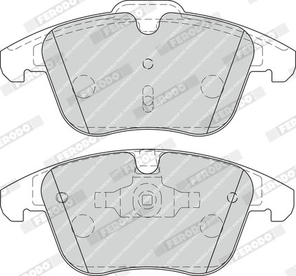 SET PLACUTE FRANA FERODO FDB1897 - Compatibil cu FORD, FORD AUSTRALIA, LAND ROVER, VOLVO