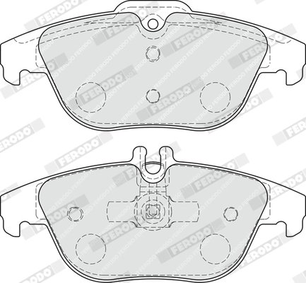 SET PLACUTE FRANA FERODO FDB1980 - Compatibil cu MERCEDES-BENZ