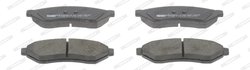 SET PLACUTE FRANA FERODO FDB1986 - Compatibil cu CHEVROLET, DAEWOO