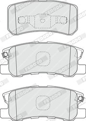 SET PLACUTE FRANA FERODO FDB1992 - Compatibil cu CHRYSLER, CITROEN, DODGE, JEEP, LANCIA, MITSUBISHI, PEUGEOT