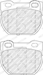 SET PLACUTE FRANA FERODO FDB1994 - Compatibil cu LAND ROVER
