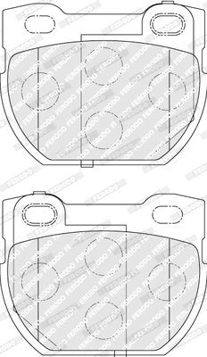 Set placute frana Ferodo FDB1994