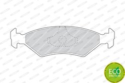 SET PLACUTE FRANA FERODO FDB206 - Compatibil cu FERRARI, FORD, MAZDA, PANTHER, TOYOTA, TVR, WESTFIELD