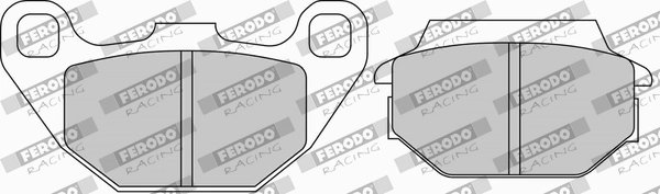 SET PLACUTE FRANA FERODO RACING FDB2096EF - Piesa auto compatibila cu mai multe marci