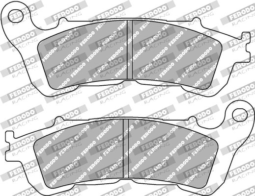 SET PLACUTE FRANA FERODO RACING FDB2196SM - Piesa auto compatibila cu mai multe marci