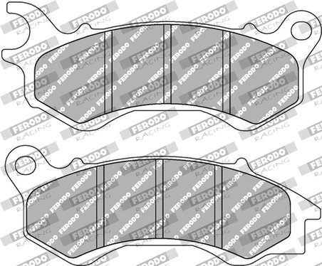 SET PLACUTE FRANA FERODO RACING FDB2256EF - Piesa auto compatibila cu mai multe marci