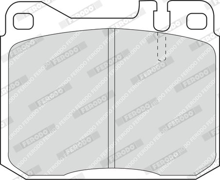 SET PLACUTE FRANA FERODO FDB243 - Compatibil cu MERCEDES-BENZ