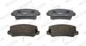 SET PLACUTE FRANA FERODO FDB346 - Compatibil cu AUTOBIANCHI, FIAT, LANCIA, SEAT, SUZUKI