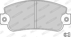 SET PLACUTE FRANA FERODO FDB346 - Compatibil cu AUTOBIANCHI, FIAT, LANCIA, SEAT, SUZUKI