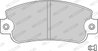 SET PLACUTE FRANA FERODO FDB346 - Compatibil cu AUTOBIANCHI, FIAT, LANCIA, SEAT, SUZUKI