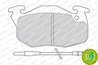 SET PLACUTE FRANA FERODO FDB393 - Compatibil cu CITROEN, DALLAS, PEUGEOT, RENAULT, TALBOT