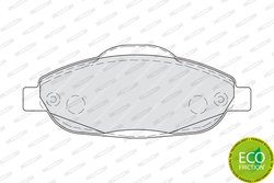 SET PLACUTE FRANA FERODO FDB4003 - Compatibil cu PEUGEOT