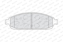 SET PLACUTE FRANA FERODO FDB4002 - Compatibil cu BMW, JEEP