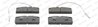 Set placute frana Ferodo FDB4013
