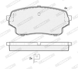 SET PLACUTE FRANA FERODO FDB4077 - Compatibil cu SUZUKI