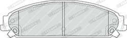 Set placute frana Ferodo FDB4078