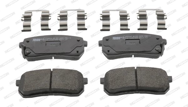 SET PLACUTE FRANA FERODO FDB4114 - Compatibil cu HYUNDAI, KIA