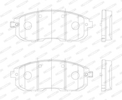 Set placute frana Ferodo FDB4148