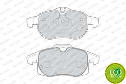 Set placute frana Ferodo FDB4188