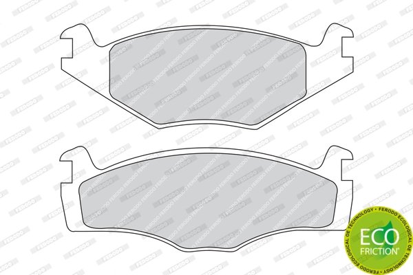 SET PLACUTE FRANA FERODO FDB419 - Compatibil cu SEAT, VW