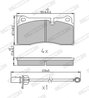 SET PLACUTE FRANA FERODO FDB4195 - Compatibil cu AUDI
