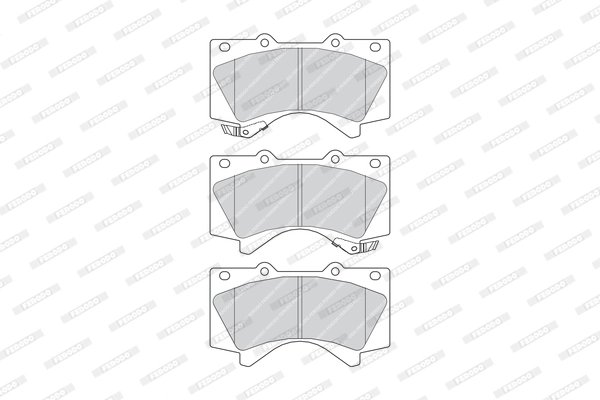 SET PLACUTE FRANA FERODO FDB4229 - Compatibil cu LEXUS, TOYOTA, TOYOTA (FAW)