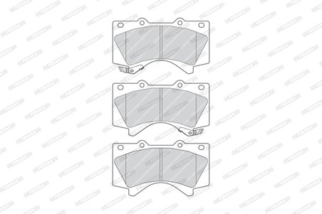 SET PLACUTE FRANA FERODO FDB4229 - Compatibil cu LEXUS, TOYOTA, TOYOTA (FAW)