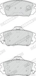 Set placute frana Ferodo FDB4246
