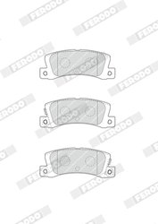 SET PLACUTE FRANA FERODO FDB4274 - Compatibil cu TOYOTA