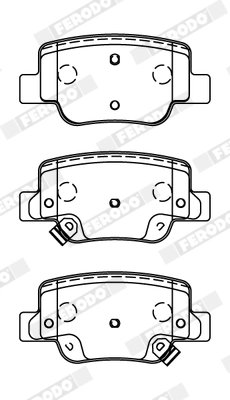 SET PLACUTE FRANA FERODO FDB4275 - Compatibil cu TOYOTA