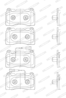 Set placute frana Ferodo FDB4307