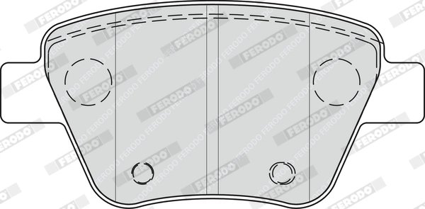 Set placute frana Ferodo FDB4316
