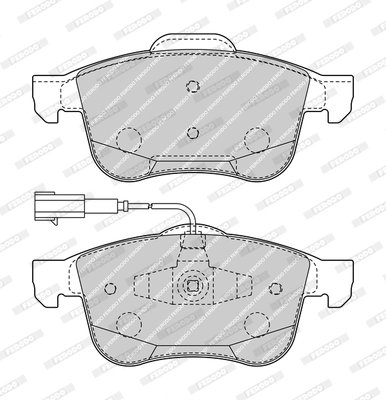 SET PLACUTE FRANA FERODO FDB4338 - Compatibil cu ALFA ROMEO