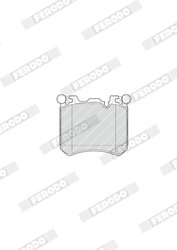 Set placute frana Ferodo FDB4351