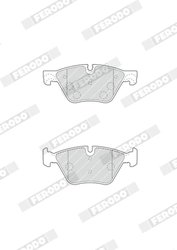SET PLACUTE FRANA FERODO FDB4380 - Compatibil cu BMW