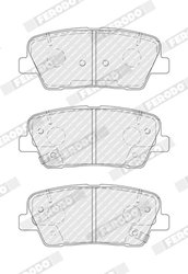 SET PLACUTE FRANA FERODO FDB4391 - Compatibil cu HYUNDAI, KIA, SSANGYONG