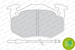 Set placute frana Ferodo FDB440