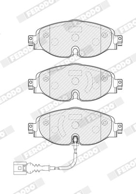 SET PLACUTE FRANA FERODO FDB4433 - Compatibil cu AUDI, CUPRA, SEAT, SKODA, VW